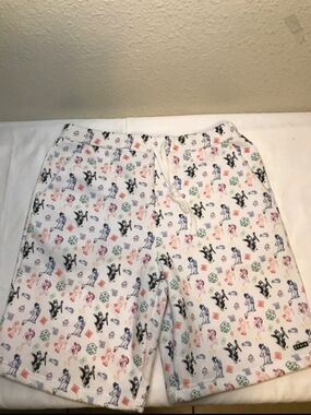 Ethik White Men's  Shorts with Multi-Color Monopoly Print
